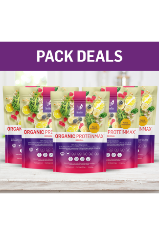 10% OFF TODAY - 5 x Organic ProteinMax Original - Normal SRP £199.95 - Pack Deal!